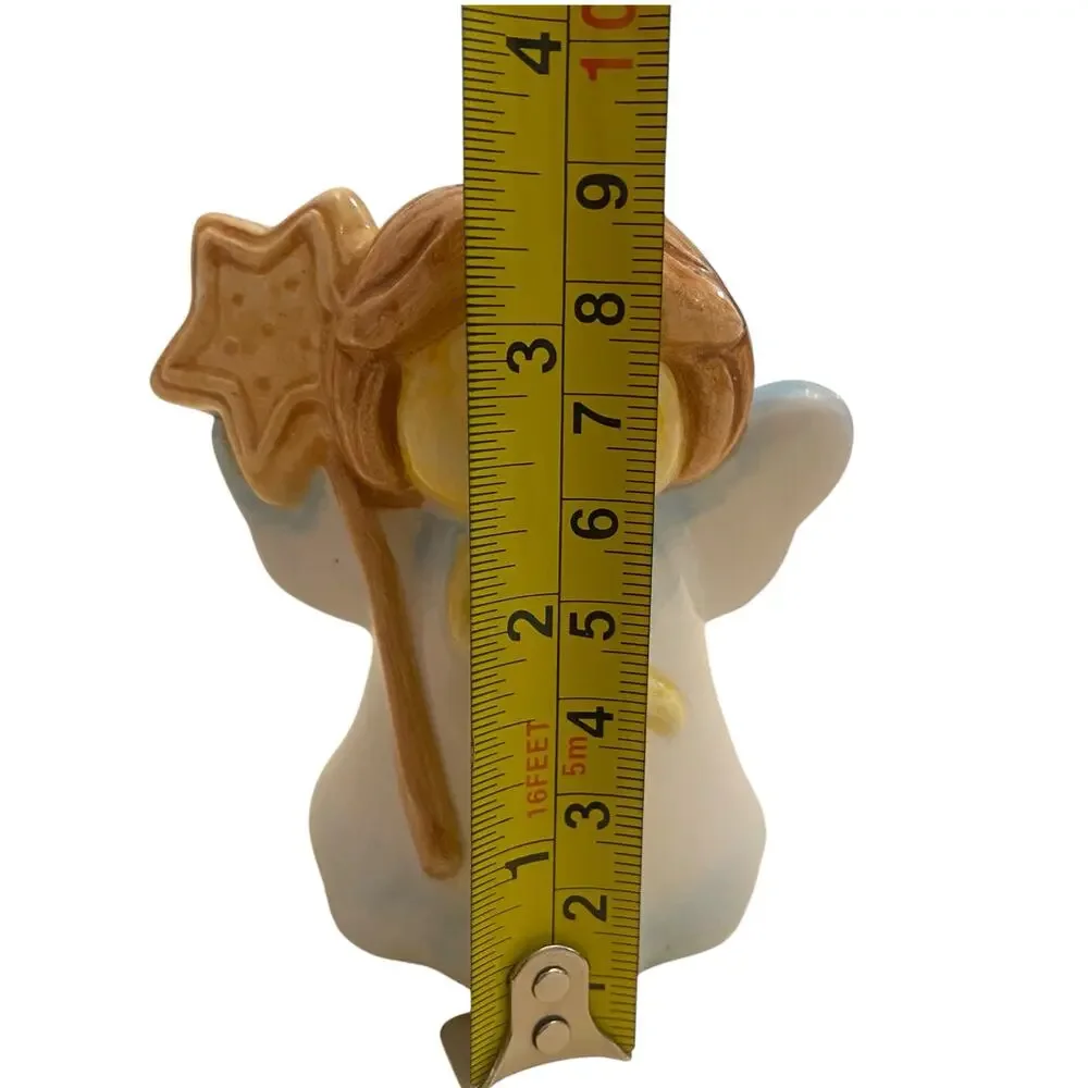 Two Vintage Ceramic Angel Girls Salt and Pepper Shakers - Christmas Table Decor